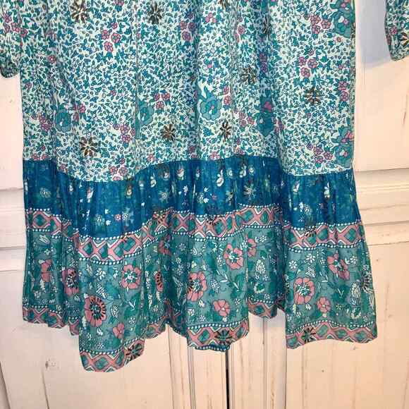 90’s STELLA FOREST COTTON HIPPIE INDIA DRESS S/M - Picture 4 of 6